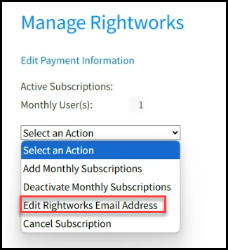 Select Edit email